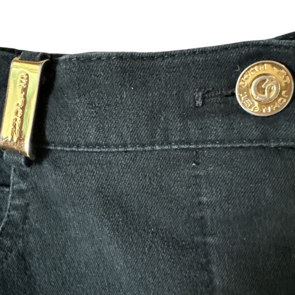 St. John Sport Black Straight Leg Jeans 8 - Picture 4 of 11
